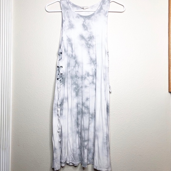 American eagle Gray and white tie-dye swing dress - Picture 2 of 7